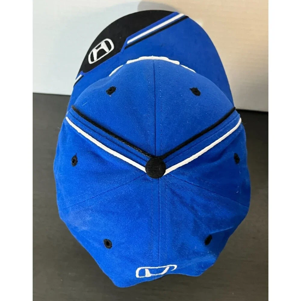 Honda SpeedGear Racing Hat Cap Blue Black Embroidered One Size Strapback Cotton